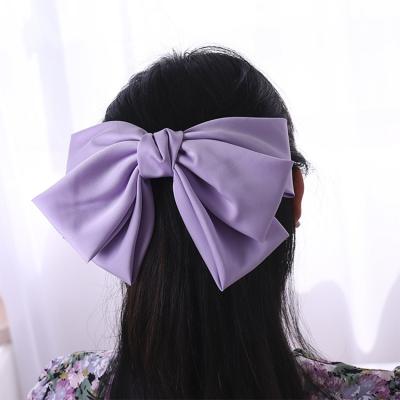 China Daily Korean Big Bow Hairpin Hair Accessories Women Butterfly Clips Snap Springs for sale