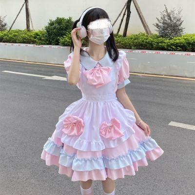 China Polyester Cosplay Maid Cafe Work Costume Maid Dress Cute Lolita Cosplay Dress for sale