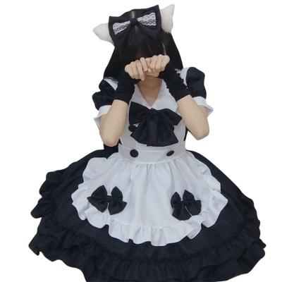 China Polyester Lolita Sister Coffee Maid Dress Cute Maid Dress Soft Bodysuits for sale