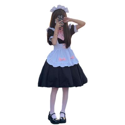 China 2022 Polyester News Black and White Women's Daily Big Maid Maid Lolita Dress Lovely Large Size Dress Women's Lolita Dress for sale