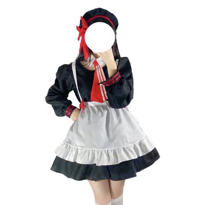 China Polyester Lolita is a classic black and white maid costume for British aristocracies for sale