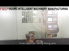 three face CNC milling turning boring lathe