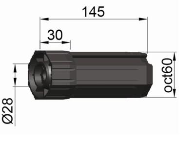 China At both ends of high quality plastic tube end cap for roller shutters for sale