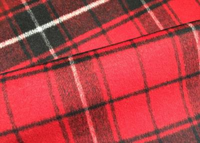 China Double Face Tartan Wool Upholstery Fabric Shrink - Resistant 57/58