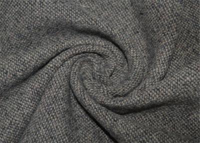 China Waterproof Tweed Wool Fabric Grey With Environmental Material Lightweight for sale