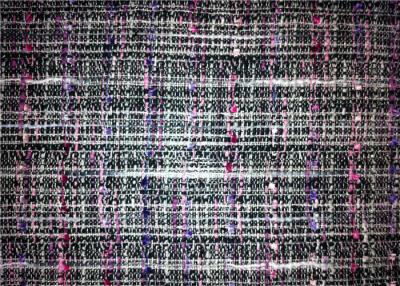 China Woven Technics Tweed Material Fabric , Different Color Wool Blend Fabric 340g/M for sale