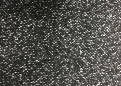 China 100 Ployster Black And White Tweed Fabric With ISO Certification YF115301 for sale