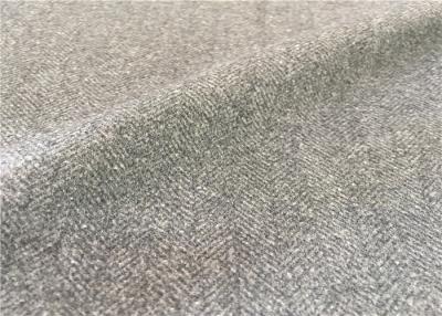 China Customized Mid - Grey Wool Suiting Fabric Anti Static Environment Friendly for sale