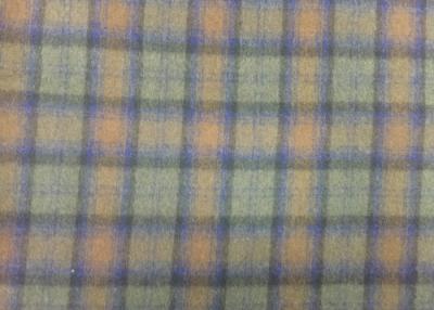 China 570 G/M Tartan Upholstery Fabric Soft , 70% Wool Blend Fabric Durable for sale