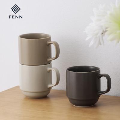 China Hot Selling Korean Style 280ml Viable Round Shape Milk Cup Matte Tea Coffee Mug for sale