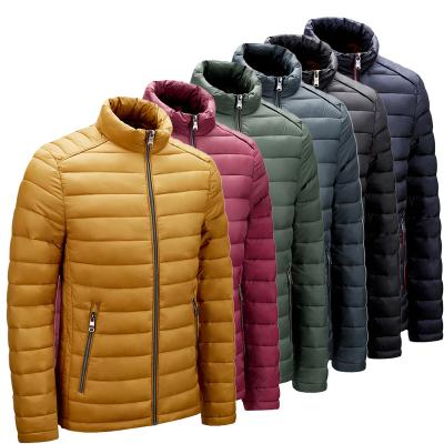 China Custom Logo Unisex Padding Cotton Polyester Breathable Winter Goose Down Stripper Jacket For Men Down Jacket for sale