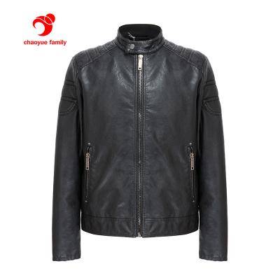 China Men Coat Waterproof Leather Windproof Jacket Stand Winter Hot Selling Designer for sale