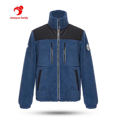 China Men's OEM Warm Fleece Coat Breathable Multi-pocket Zipper Sherpa Outwear Hooded Mens Fleece Jackets for sale