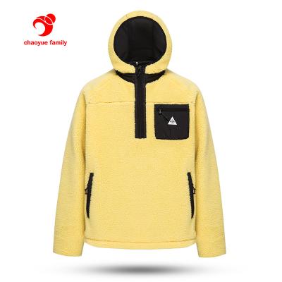 China Wholesale Men's Fleece Jackets Windproof Coats Sherpa Hooded Outdoor Zipper Fleece Breathable Jackets for sale