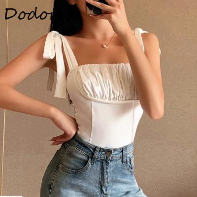 China Sexy QUICK DRY Women's Jumpsuit Women Summer Tops Patchwork Sleeveless One Piece Suits Lingerie Black White Bodies For Women for sale