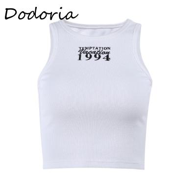 China QUICK DRY Tank Top Women Custom Printed Sexy White Crop Top Ladies Top for sale