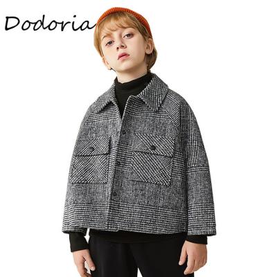 China Waterproof Winter Overcoat Boys Long Sleeve High Quality Warm Woolen Coat Children Long Ditch Coats For Children for sale