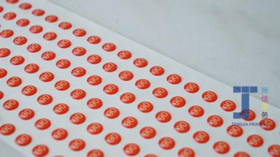 China Customized Imprinted Embossed Product Labels for sale