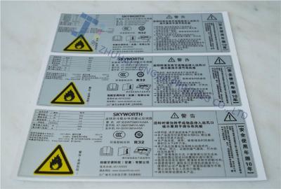 China Metallic Sticker Labels Temperature Resistant for sale