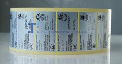 China Electrical Safety Labels Stickers Weather Proof for sale