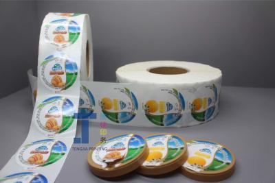 China Non Adhesive Self Adhesive Ice Cream Pint Labels Easy To Tear for sale