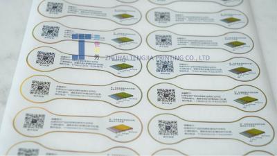 China Removable Adhesive custom Metallic Sticker Labels Various Thickness Fade Resistance for sale