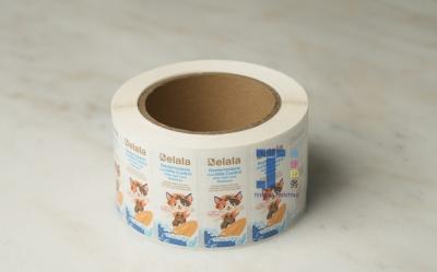 China Glossy Matte Surface Finished Kraft Roll Labels craft paper label OEM for sale