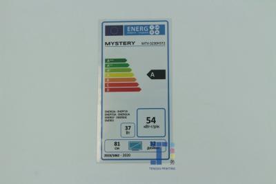 China Customizable Energy Efficiency Label Energy Saving Sticker For Refrigerator for sale