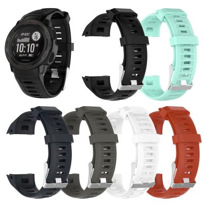 China Silicone Adjustable Watch Band For Garmin Instinct Quick Release Strap Easy Fit Strap For Garmin Instinct for sale