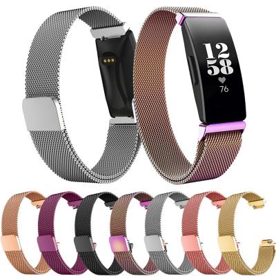 China Fanshion Hot Selling Milianese Loop Magnetic Band Mesh Strap For Fitbit Inspire Inspire Time Smart Watch Wrist Strap for sale