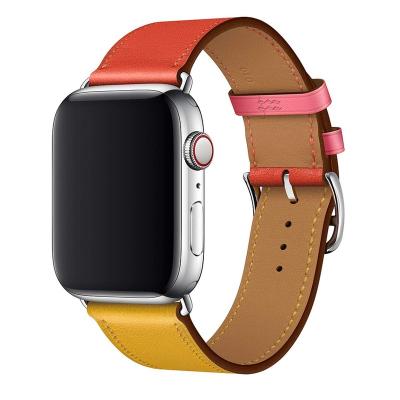 China Fanshion Fashion Genuine Leather Wrist Strap For Apple Watch iWatch Leather Bands Watch Accessories for sale