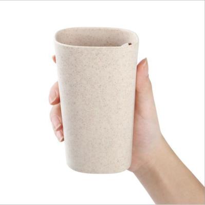 China Multi Viable Biodegradable Reusable Bathroom Cup Durable Environmental Protection Color Toothbrush Holder Cup for sale