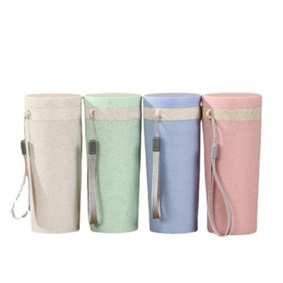 China 300ml PORTABLE Thermos Mug Eco-Friendly PORTABLE Thermos Mug Wheat Straw Thermos Cup Biodegradable Mug for sale