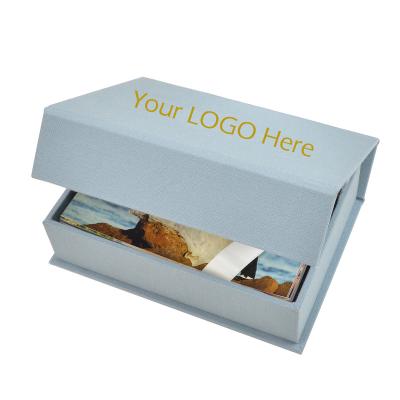 China Handmade Canvas Photo Box Display Box For Photo Printing Custom Logo Photo Boxes for sale