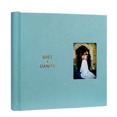 China Wedding Gift Handmade Cloth Cover Wedding Album Canvas Book for sale