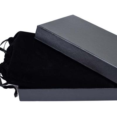 China Tissue Black Presentation Box Wedding Photo Album Paper Packaging for sale