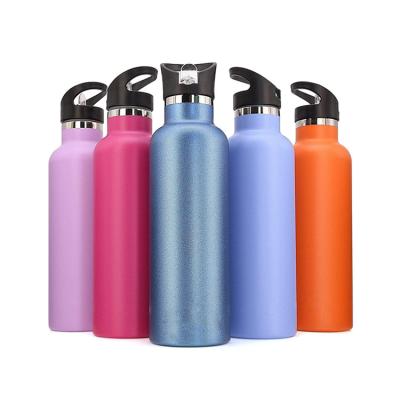 China Sustainable Stay Cold Hot Vacuum Insulated Wide Mouth Travel Sports Thermo Chilly Water Bottle Tumbler With Straw for sale