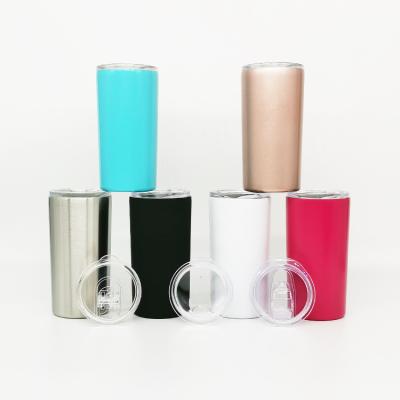 China Wholesale Stocked Matte Logo 12oz Vacuum Metal Double Wall Custom Mug Insulated Skinny Stainless Steel Tumbler Cups With Lid Straw for sale