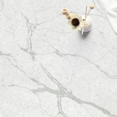 China Factory Price Modern Hot Selling Artificial Stone Calacatta Quartz Countertops For Kitchen Top for sale