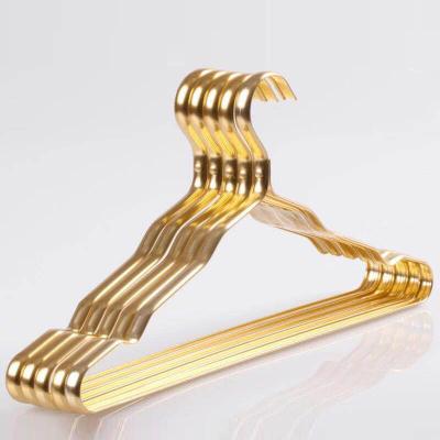 China Modern Manufacture Hanger Airer Gold Clothes Rack Hanger For Clothing for sale