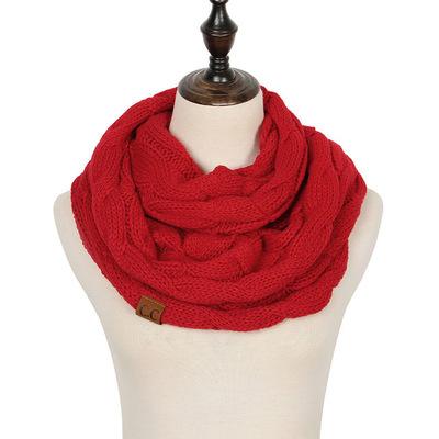 China Hot Selling Infinity Scarf Autumn Winter Women's Ties Knit Scarf Shawl Ladies Infinity Scarf for sale