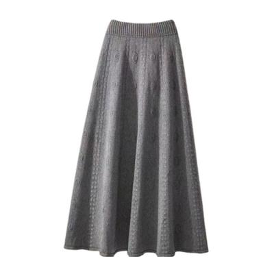 China 2022 Anti-Static Women Spring Long Winter Skirts For Women Lady Knitted Sweater Plus Size Women's Skirts for sale