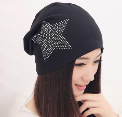 China breathable & Best Selling Waterproof Cheap Star Beaded Sequin Beanie Hats For Women for sale