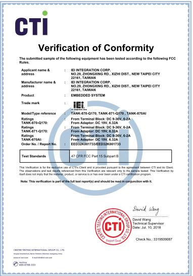 FCC - Ailean Technologies Corp.