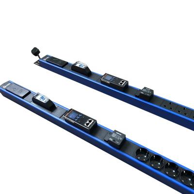 China Aluminum Alloy Intelligent Ip 0u 19 Ways Uk Rack Mount Pdu With Power Indicator Light for sale