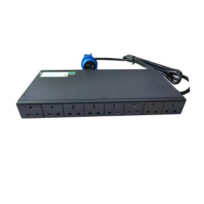 China Aluminum Alloy 30a 250v 3750w 10 Ways Pdu Power Supply Type Power Distribution Unit With Overload Protection Indicator Socket for sale