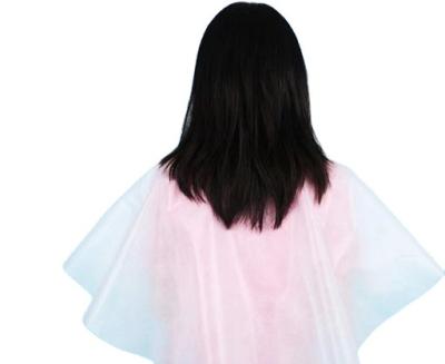 China Thin low prices clear waterproof shawl popular hair salon shawl for barbershop for sale