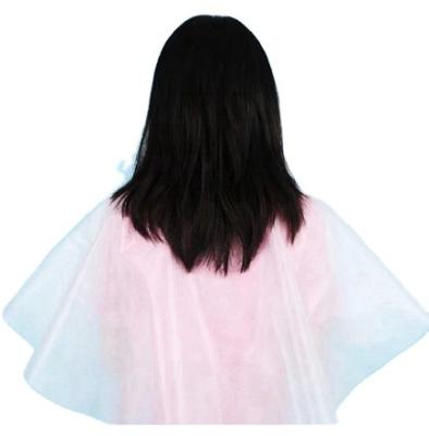 China Eco-friendly Selling Adult Hair Cutting Shawl Barber Shop Transparent Hairdressing Shawl for sale