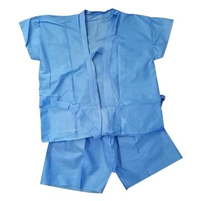 China Factory Sale Breathable Clothes Women's Bathrobe V-Neck Disposable Nonwoven Spa Clothes for sale