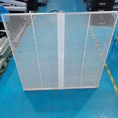 China D-KING P3.91 Transparent Advertising LED Screen, High Brightness Under Sun Glass Cheaper Price LED Display Transparent LED Screen for sale